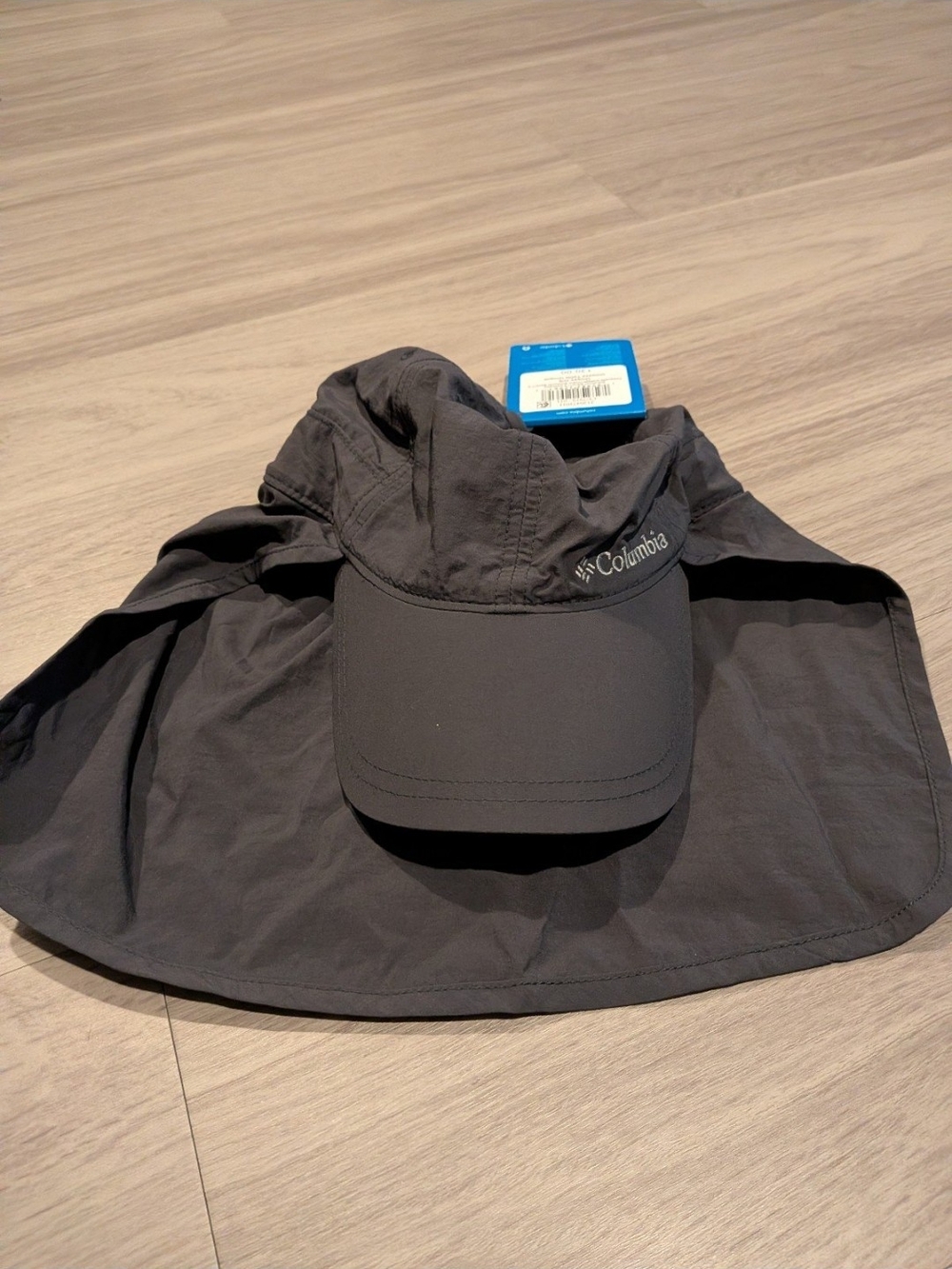 Columbia Black Sun Hat with Neck Flap NWT